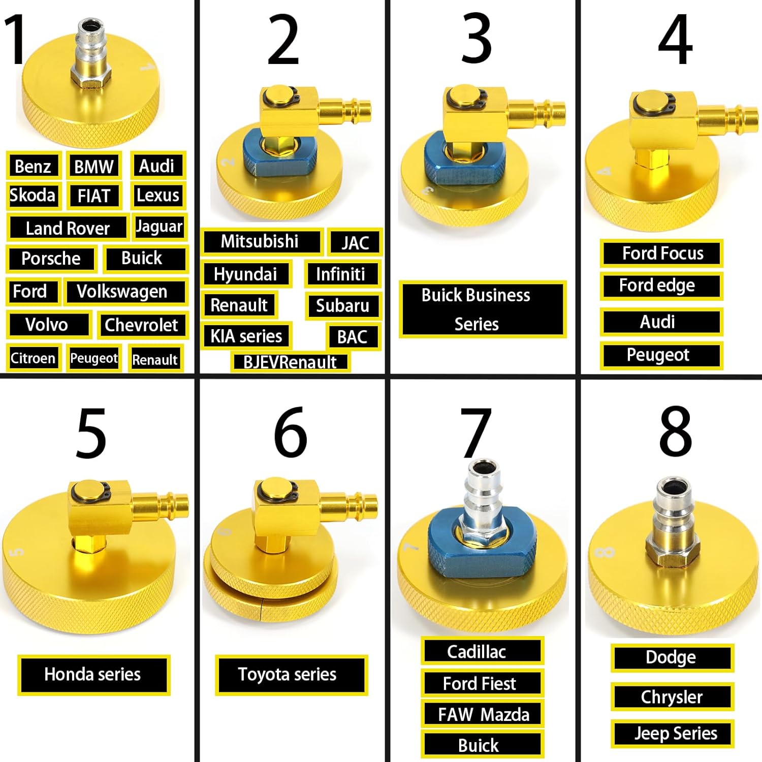 17 Pcs Master Cylinder Bleeder Kit， Brake Fluid Bleeder Adapter Kit，Aluminum Material，Brake Pressure Bleeding Set with Quick Connector， for Most Vehicles