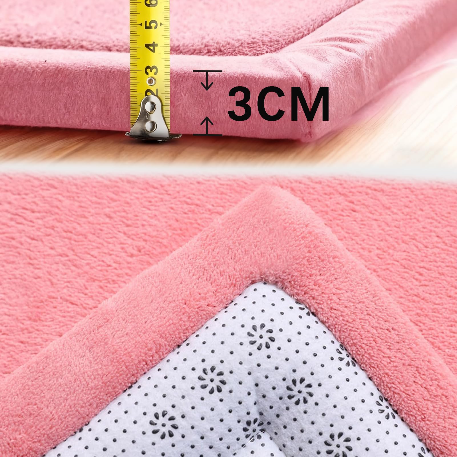 Teppich für Kinderzimmer 3CM Krabbeldecke fürs Kind 180 x 200 cm Kinderteppich Babymatte aus Memory Schaum Dicker Kinder Spielteppich