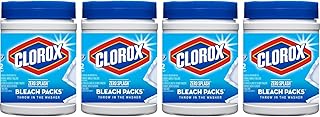 Sponsored Ad - Clorox Zero Splash Bleach Packs - Laundry Pods, 4 Count (Pack of 1)