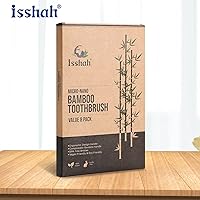 Vista 8 de Cepillo de dientes de bambú extra suave, micro nano 20,000 cerdas cepillos de dientes para encías sensibles, certificado FSC y aprobado por PETA
