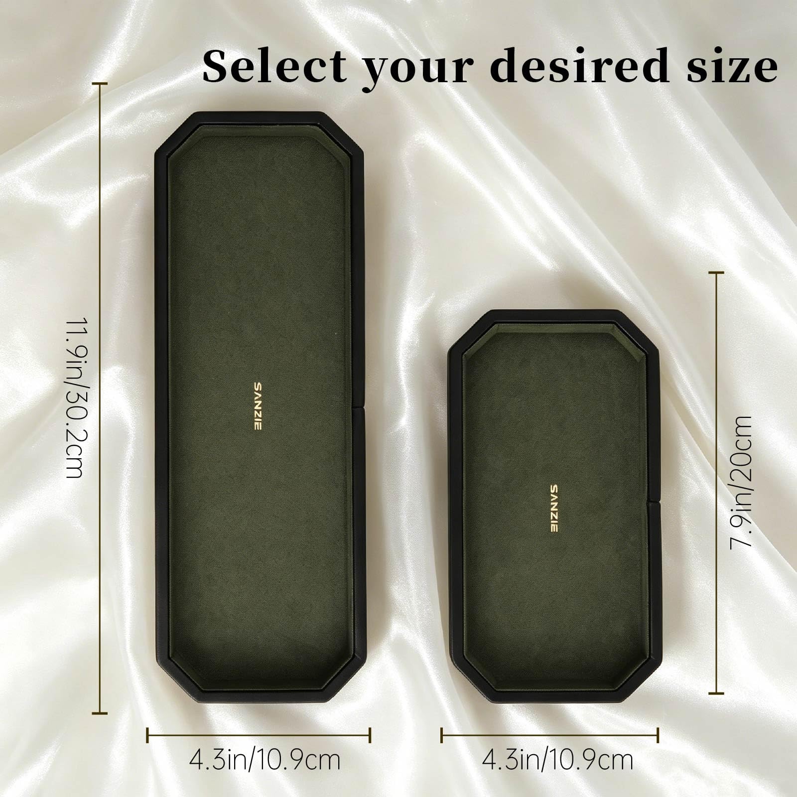 Amazon.co.jp: SANZIE レザートレイ 装飾トレイ デスクトップ