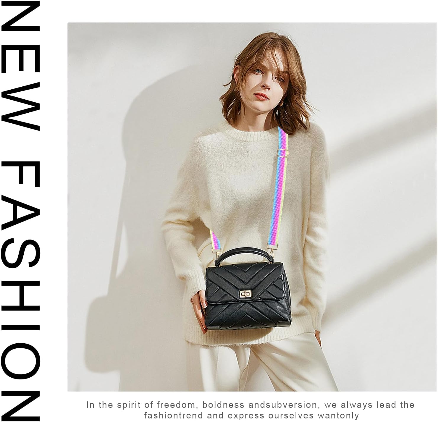 Wide Shoulder Strap Purse Strap Adjustable Replacement Crossbody Handbag Extender Bag Belt image 2