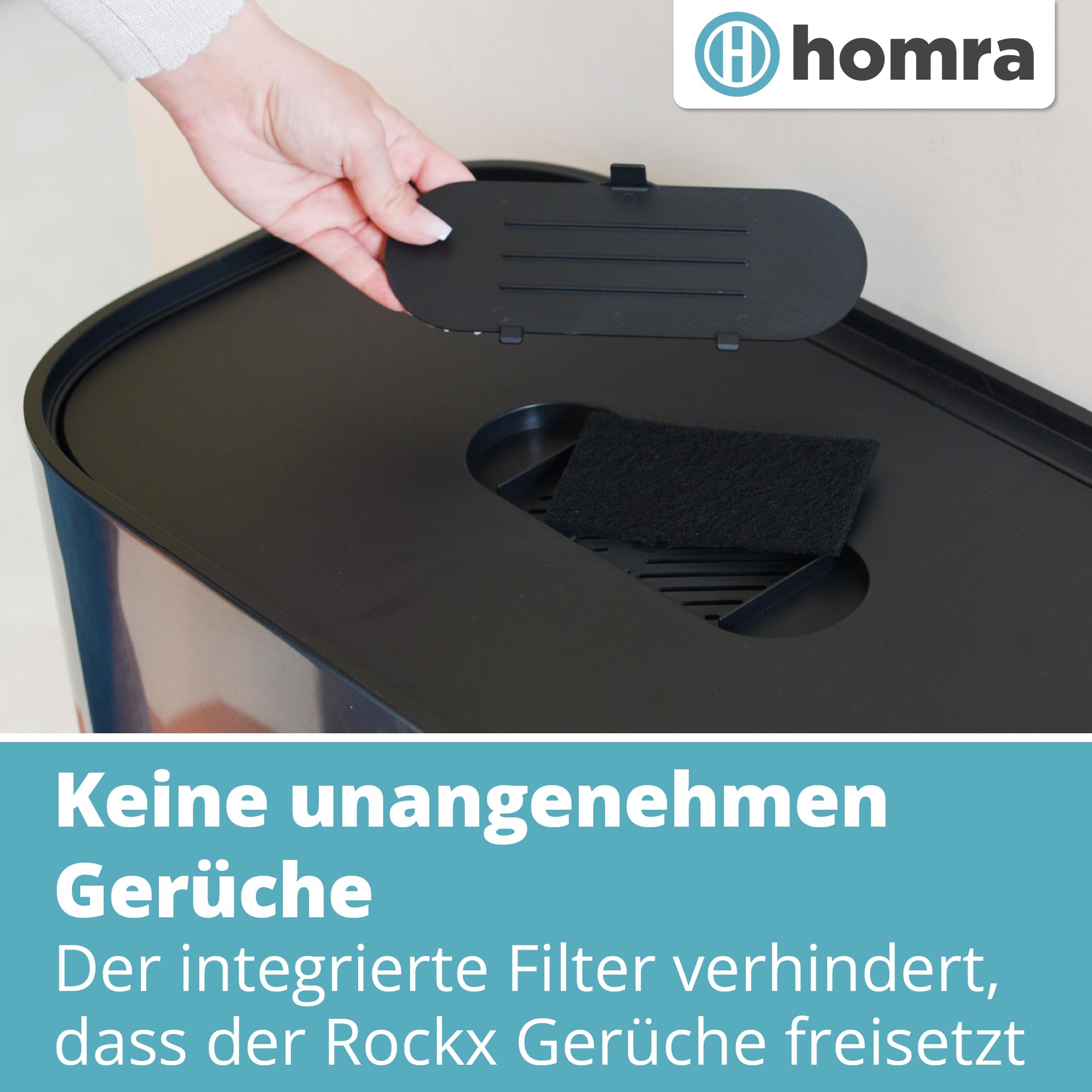 Homra Mülleimer 2 Fächer 2x30l Rockx | Abfalleimer Küche 60 Liter | Treteimer aus Edelstahl | Doppelmülleimer mit Inneneimern | Tretmülleimer 2 Fach | Trash Can Softclose | Edelstahl matt