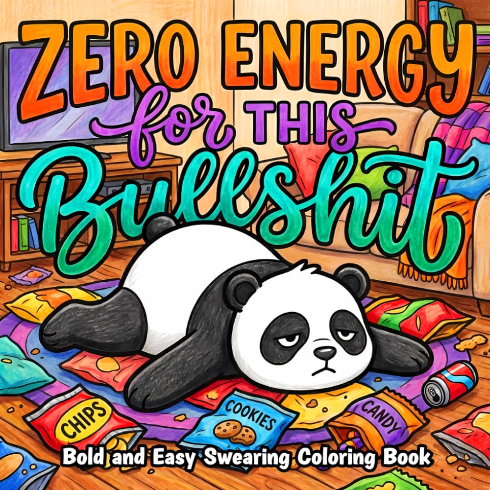 Bold and Easy Swearing Coloring Book: Funny Swear Word Activity Book for Adults Cute Swearing Animal Designs with Hilarious Cuss Words