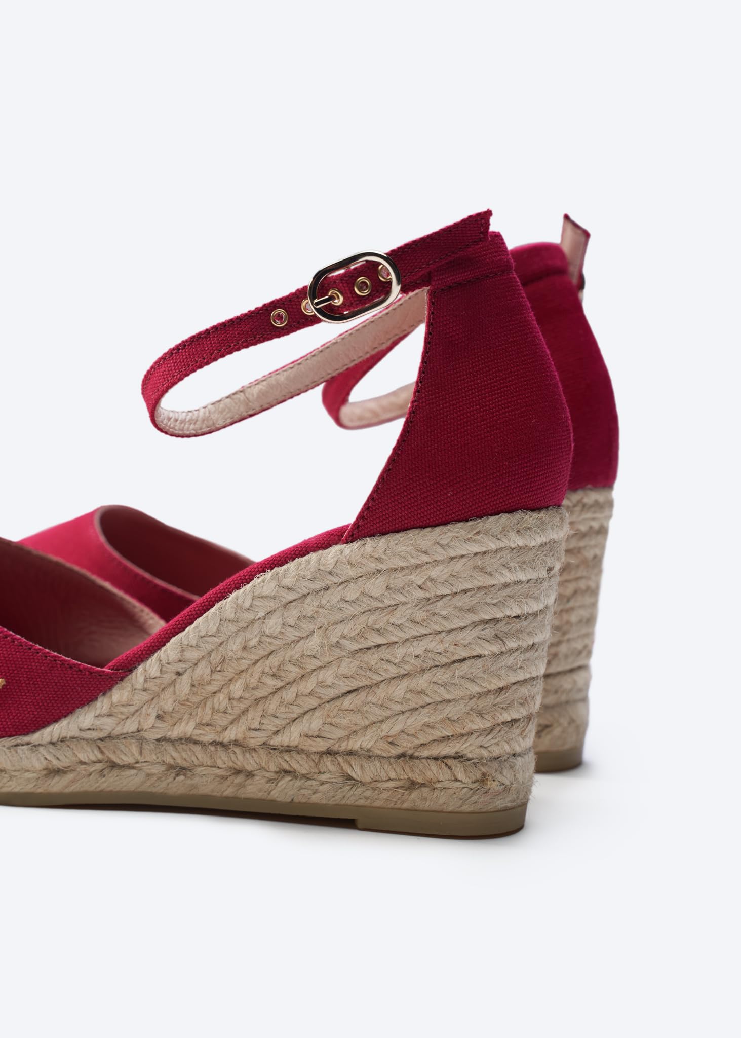 VISCATA - Fabrication Artisanale en Espagne - Escala Espadrilles Classiques pour Femme, Talon Compensé et Semelle Souple