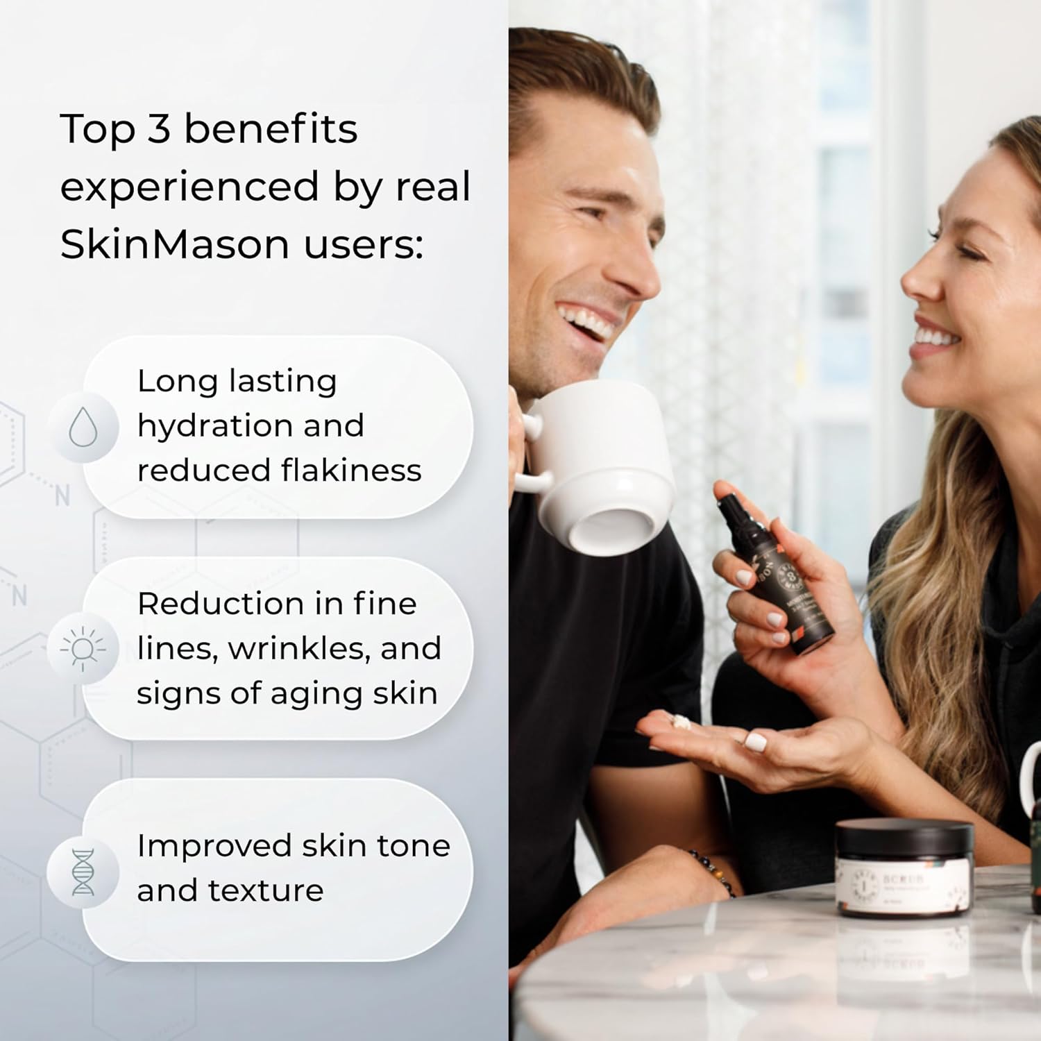 Bioactive Moisturizer Peptides, Ceramides, Hyaluronic Acid, & Vitamin C, for dry skin, reducing fine lines and wrinkles, improving skin function, and boosting collagen production