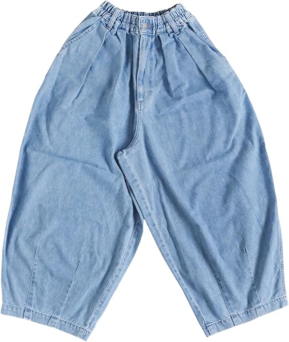 美品✨【ハーベスティ】デニムサーカスパンツ　サイズ1 Amazon | [ハーベスティ] 10ozデニムサーカスパンツ 0 ライトブルー