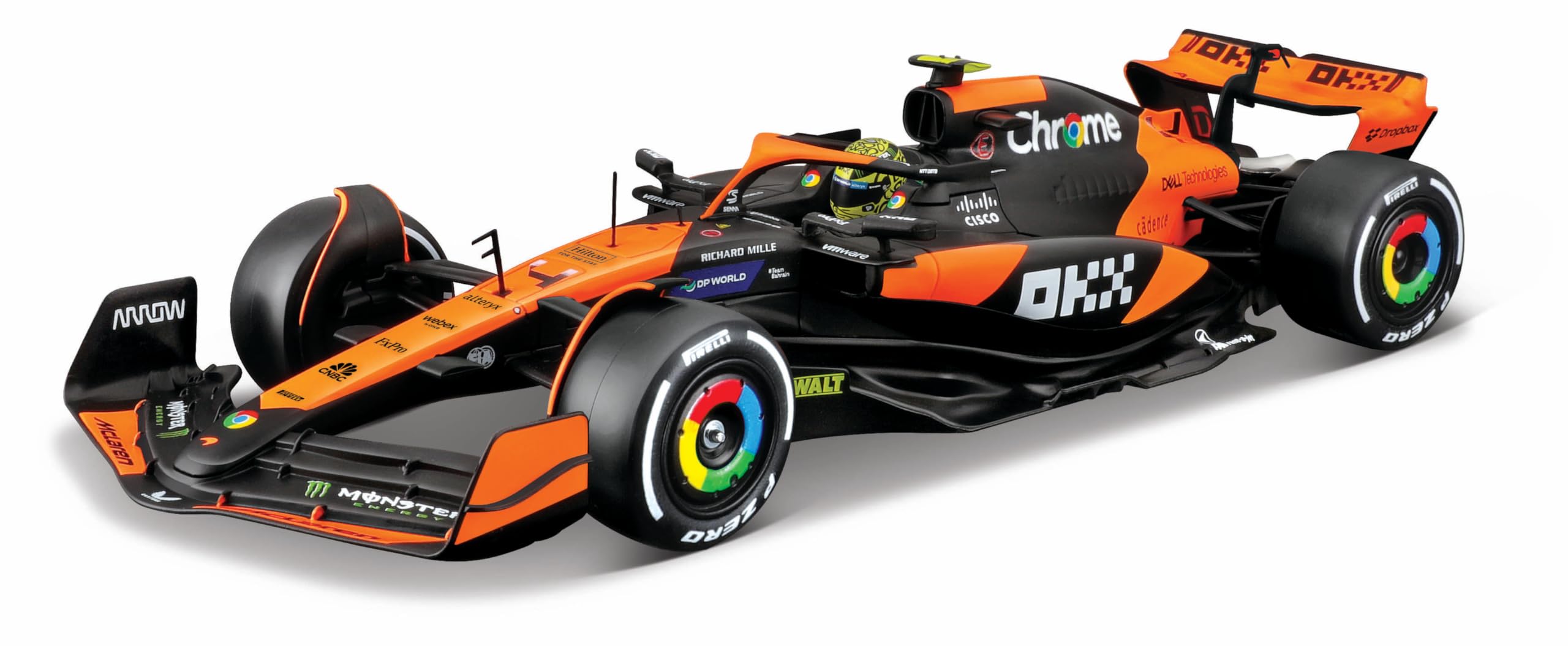Amazon.com: Bburago 1:24 2024 Race McLaren MCL38 Model Kit with