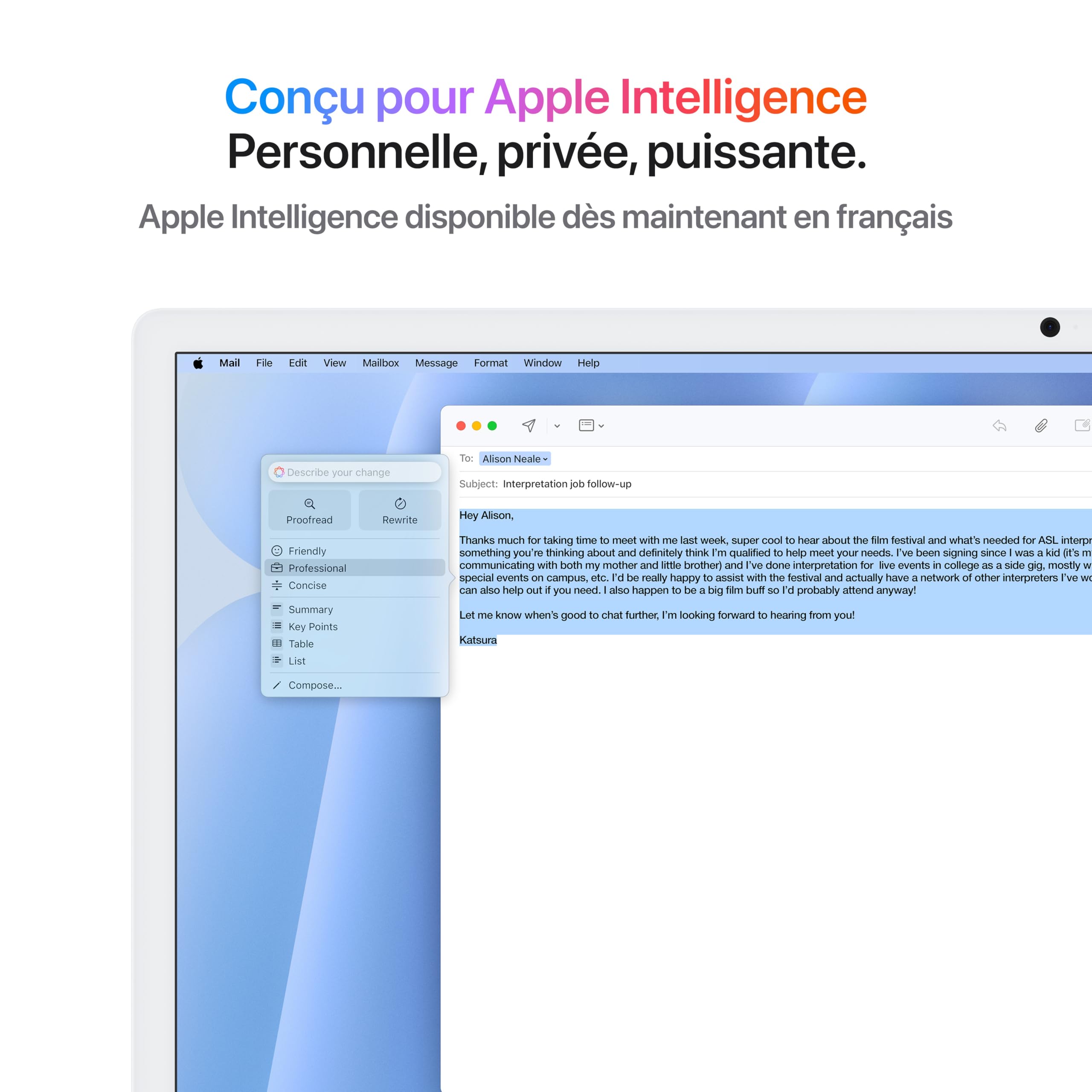 Apple iMac Ordinateur de Bureau Tout-en-Un avec Puce M4, CPU 10 cœurs et GPU 10 cœurs : Conçu pour Apple Intelligence, écran Retina 24'', 16 Go de mémoire unifiée, 256 Go de Stockage SSD ; Bleu