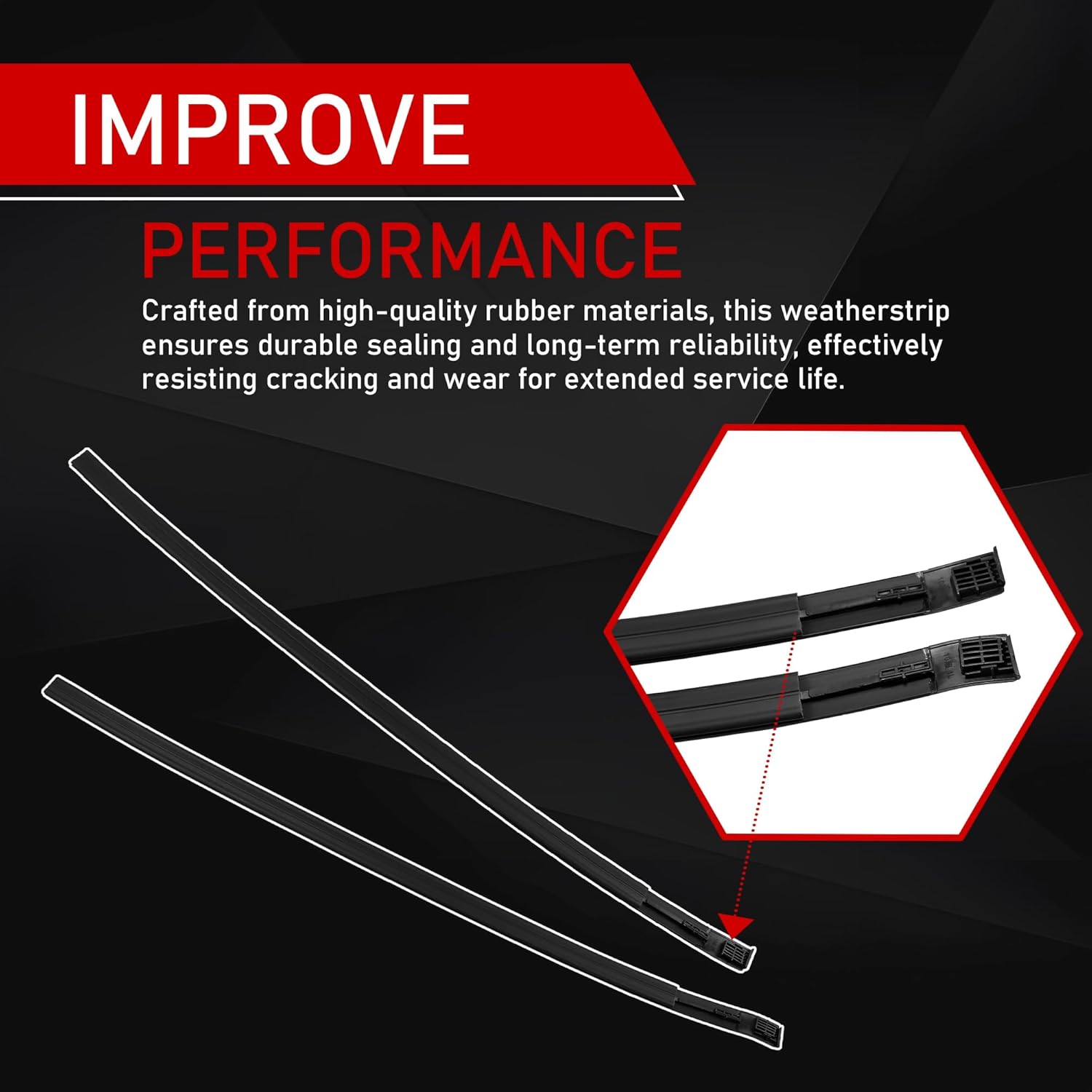 75551-35080 6PCS Left and Right Side Roof Drip Molding Weatherstrip Compatible with 2010-2024 Toyota 4Runner 4.0L Roof Trim Seal Kit Replaces 75552-35070 75555-35041 75553-35050 75554-35050