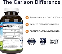 Vista 2 de Carlson - Geles de magnesio, 400 mg de magnesio por cápsula blanda, soporte cardíaco y muscular, cápsulas de gel de magnesio, función intestinal