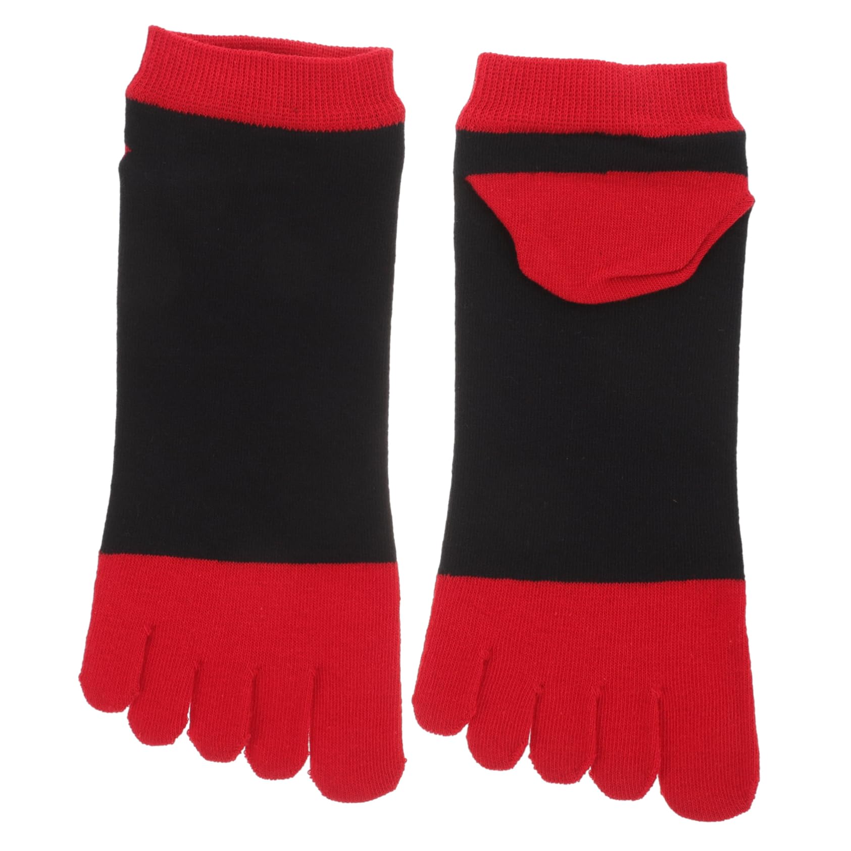 BCOATH Cotton Toe Socks Women Toe Separate Socks Full Toe Socks for Women Elastic and Breathable