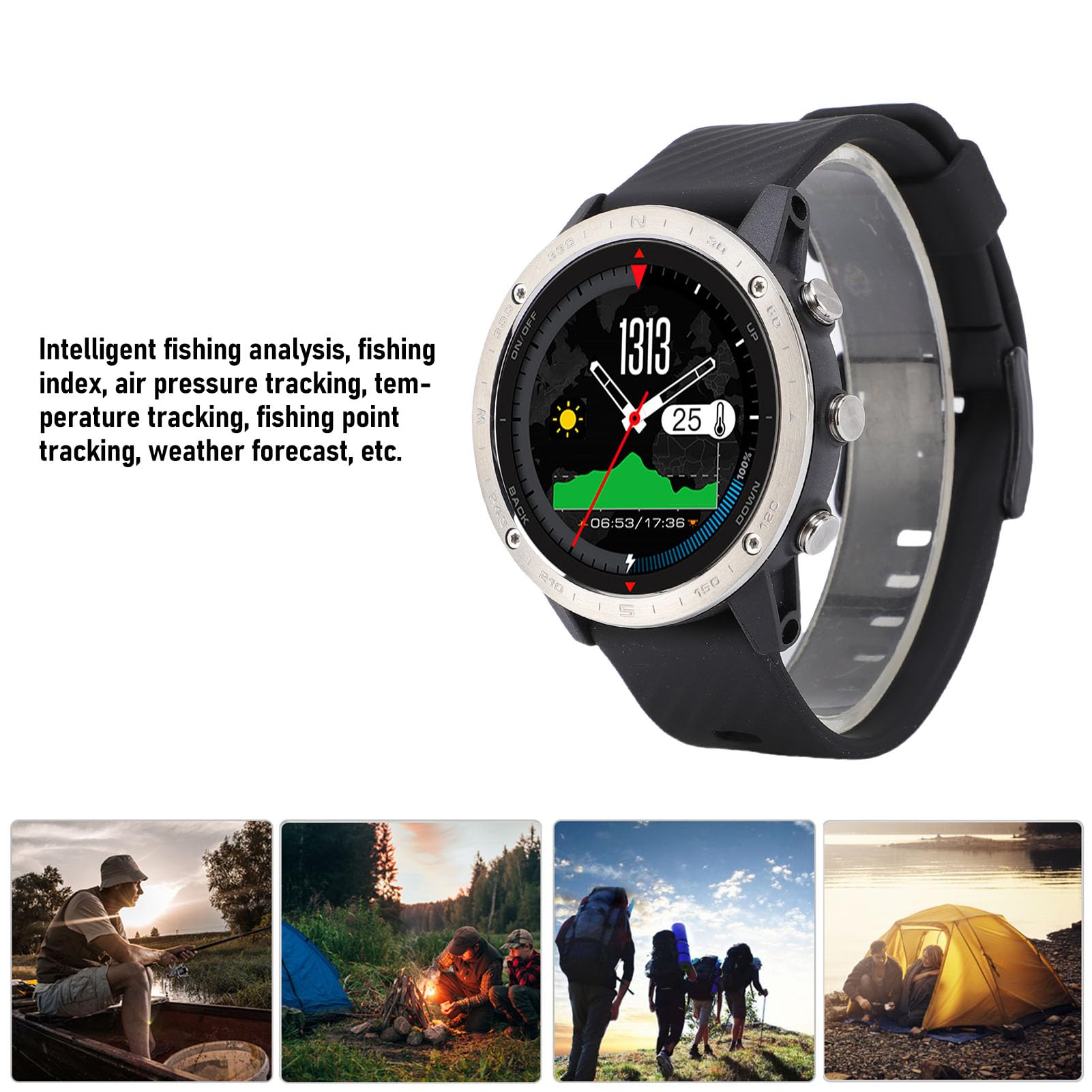 Drfeify Montre de Plongée avec Capteur de Profondeur