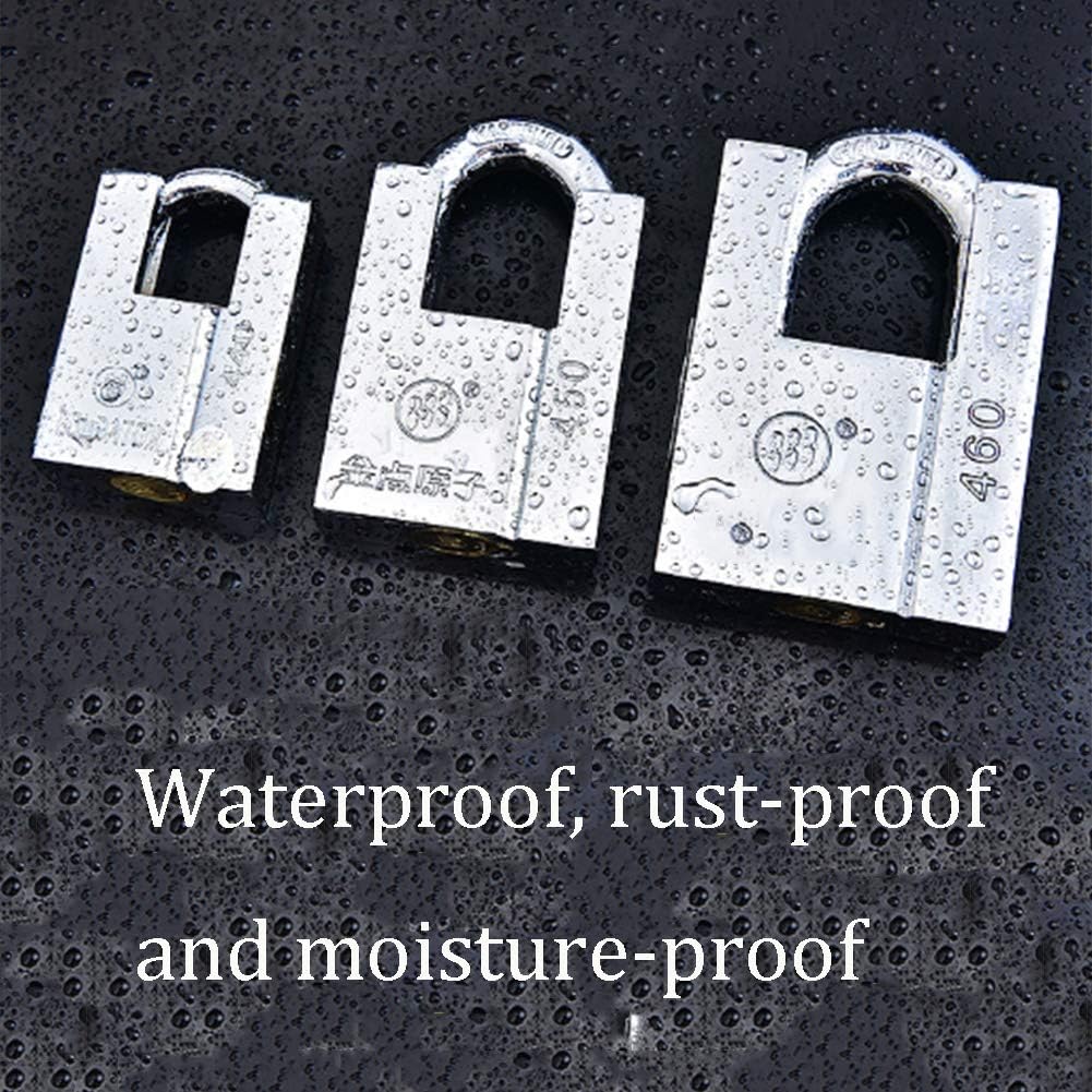 Keyed Padlocks Master Key Padlock, Solid Steel Safety Lock, 1 Key to Open N Locks, 40x60mm, 50x80mm (Size : 40x60mm)