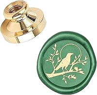 Vista 12 de CRASPIRE Sello de cera de rana, cabeza de sello de cera de sellado, cabeza Olny sin mango, 0.984 in, cabeza de sello de latón extraíble