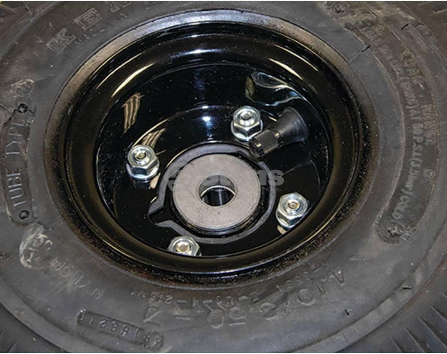 Stens 175-590 Zero-Flat 4.10x3.50-4 Wheel Assembly, 4'' Rim, 2.25'' Offset Hub, 5/8'' Bearings