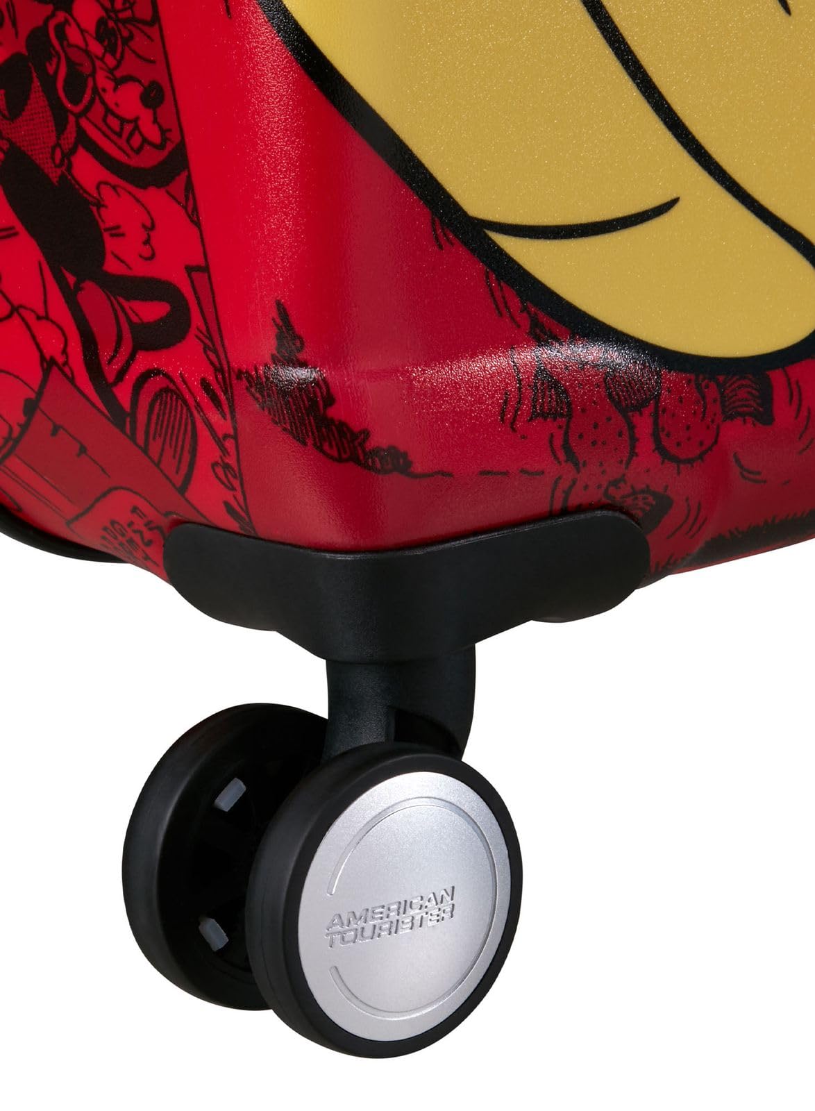 American Tourister Wavebreaker Disney - Mickey Mouse Valigia Rigida Grande (77 cm), Valigia da Viaggio, Lucchetto TSA, 4 Ruote, 96 L, 4.2 kg - Mickey Check