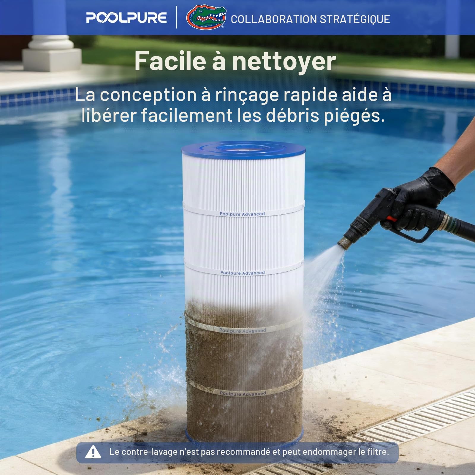 POOLPURE PA150S Filtre de piscine remplace Hayward CX150XRE, Hayward SwimClear C150S, 150 m² 1 paquet