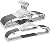 Plastic Hangers - 30 Pack, Non Slip Slim Coat Hangers, Heavy Duty Thin Plastic, 17.1 for Women/Men Clothes