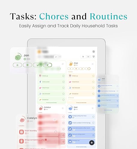Miniatura 4 de Cozyla Mate Calendario digital + 2 pantalla táctil de pared de 15.6 pulgadas, tabla de tareas personalizable, calendario electrónico inteligente