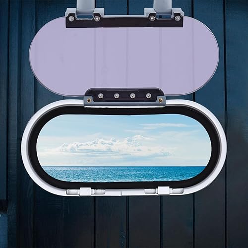 Miniatura 8 de Amarine Made Escotilla de cubierta de aluminio anodizado, placa de cubierta de barco en tamaño de 14.5 x 7.6 pulgadas, escotillas marinas para