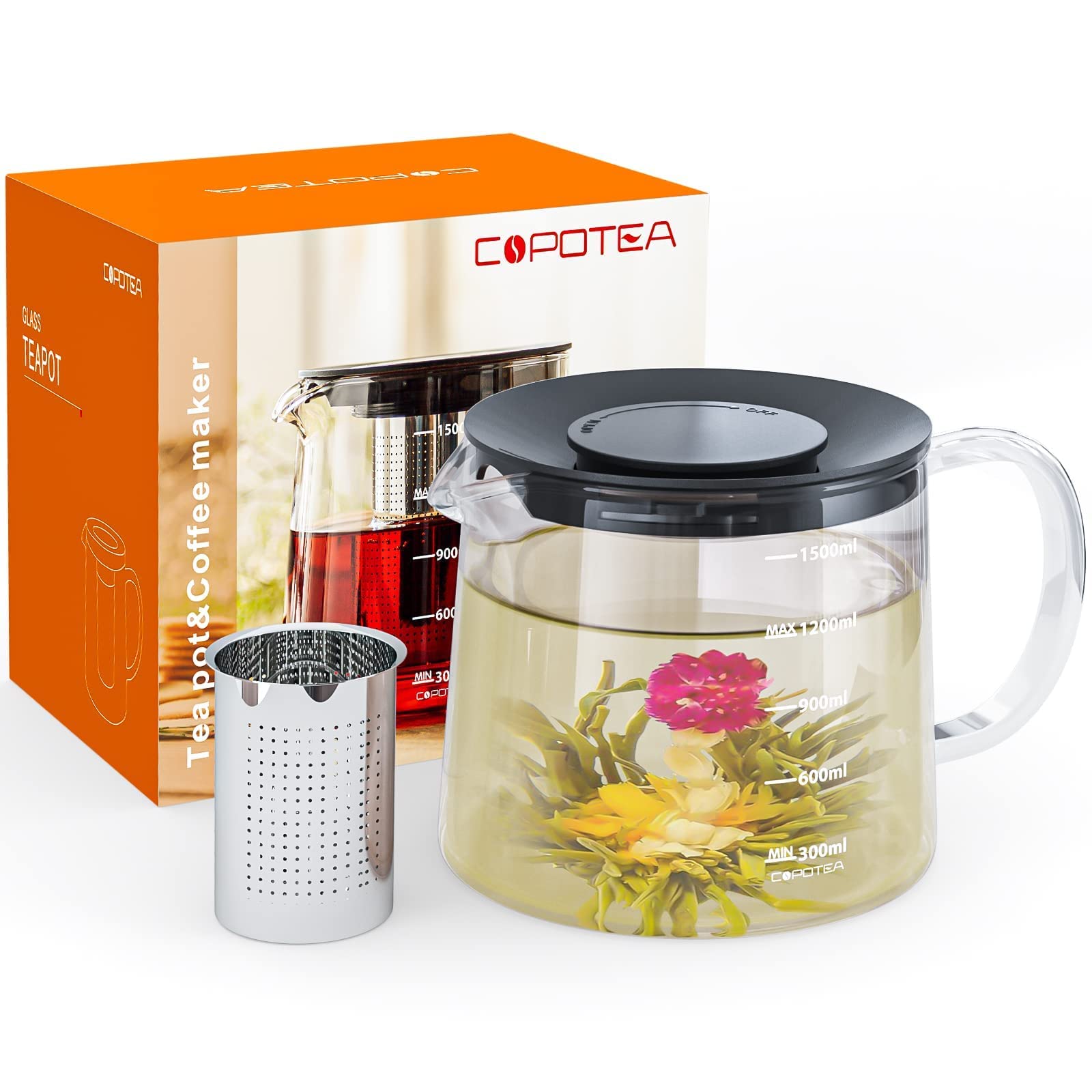 Glass Teapot with Removable Infuser