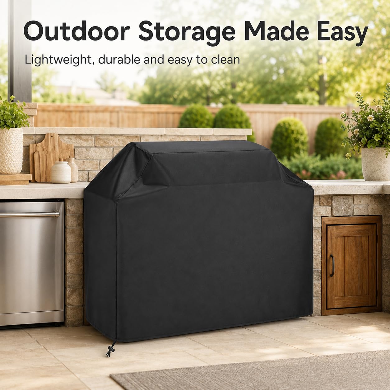 Funda Barbacoa para Everdure by Heston Blumenthal Force 2016-2025 2026+, 420D Oxford Impermeable Anti-Viento Cubierta Universal para Parrilla, Protector BBQ Exterior,A/Grey