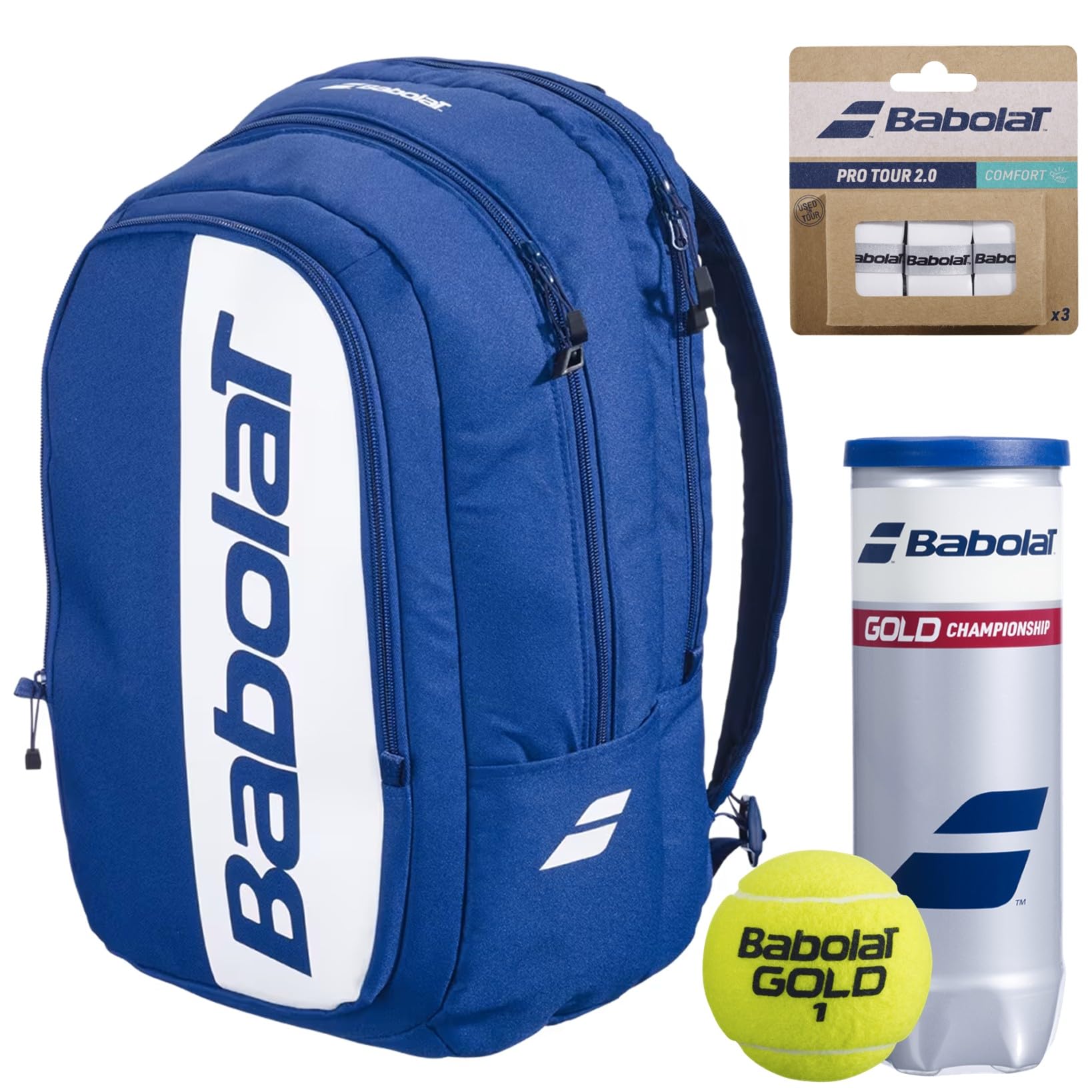 Court Hero Tennis Backpack (Navy Blue) – Optional Accessories
