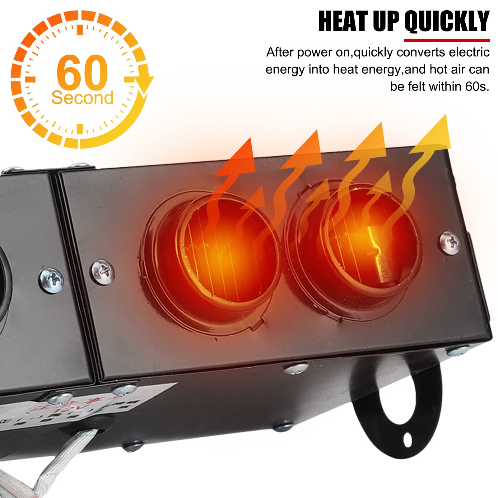 12V Autoheizung Defogger Auto 4 Loch Heizgebläse Defroster Defogger 800W