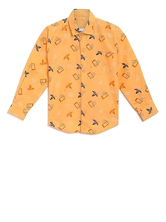 Kidling Kids Printed Cotton Shirt for Boys