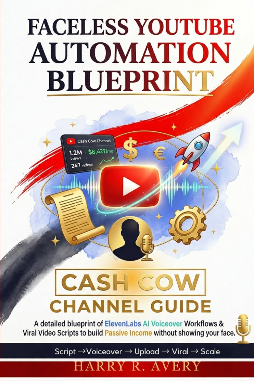 FACELESS YOUTUBE AUTOMATION BLUEPRINT :CASH COW CHANNEL GUIDE: ElevenLabs AI Voiceover Workflows & Viral Video Scripts Blueprint to Build Passive Income Without Showing Your Face