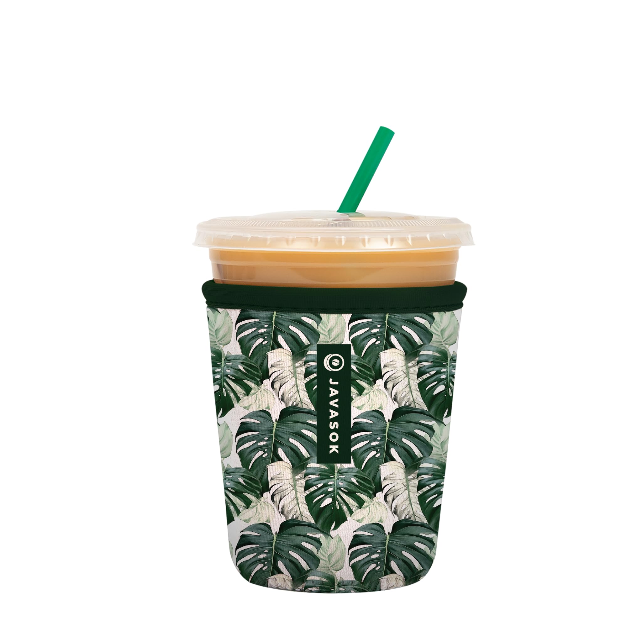Sok It JavaSok Iced Coffee &amp; Cold Soda Insulated Neoprene Cup Sleeve (Island Escape, Small: 16-20oz)