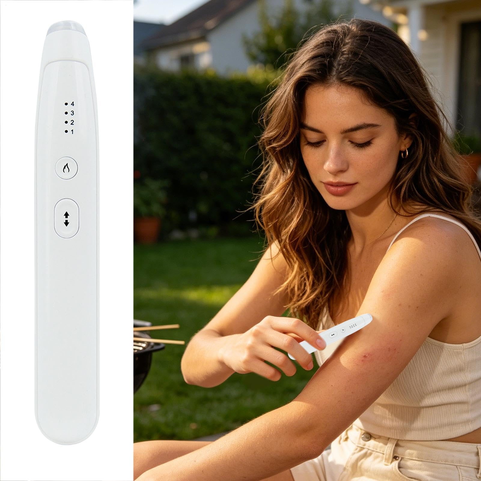 Stylo Anti-Démangeaisons Portable Rechargeable USB, Contrôle De Température, Soulagement Piqûres Morsures