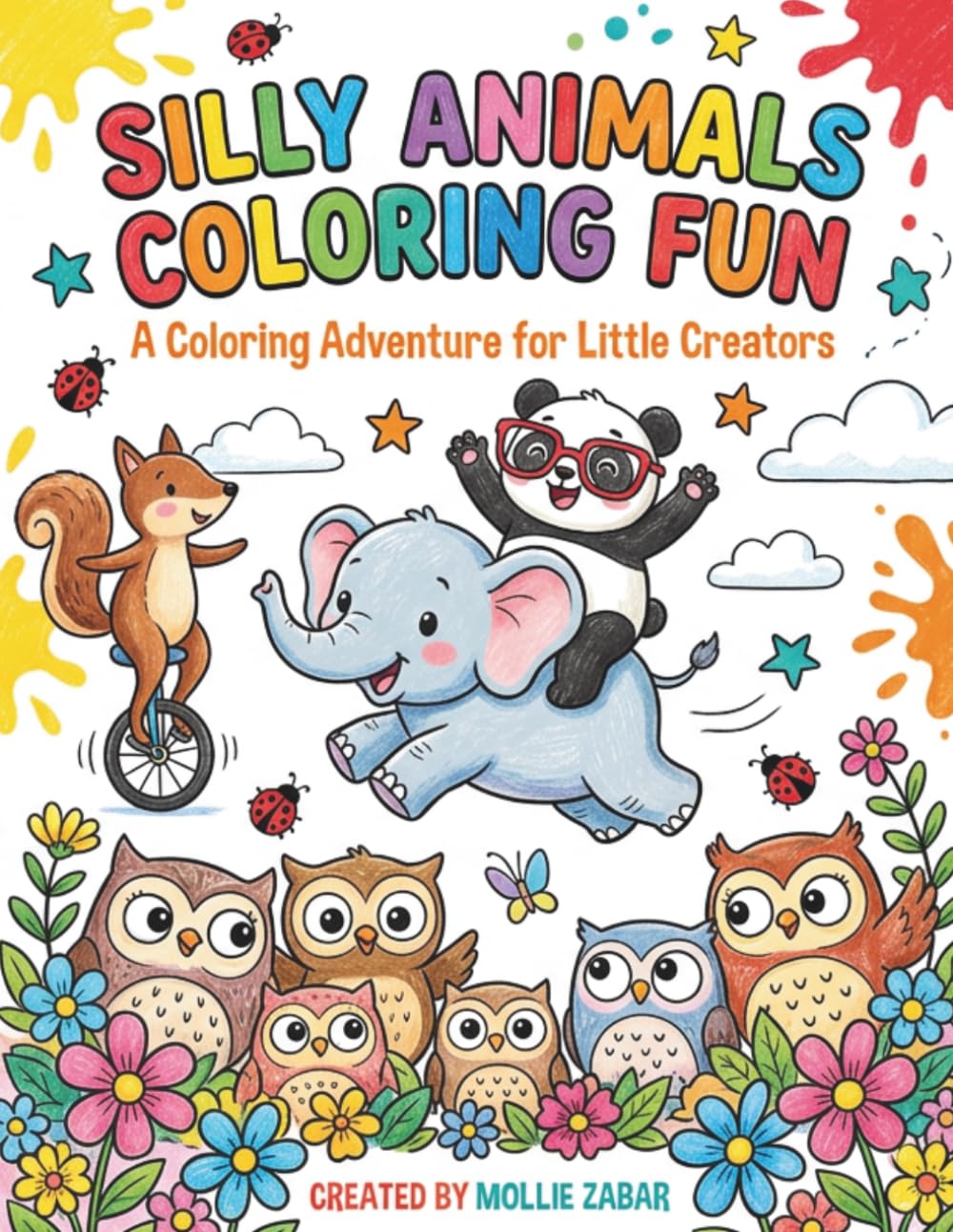 Silly Animals Coloring Fun!: A Coloring Adventure for Little Creators