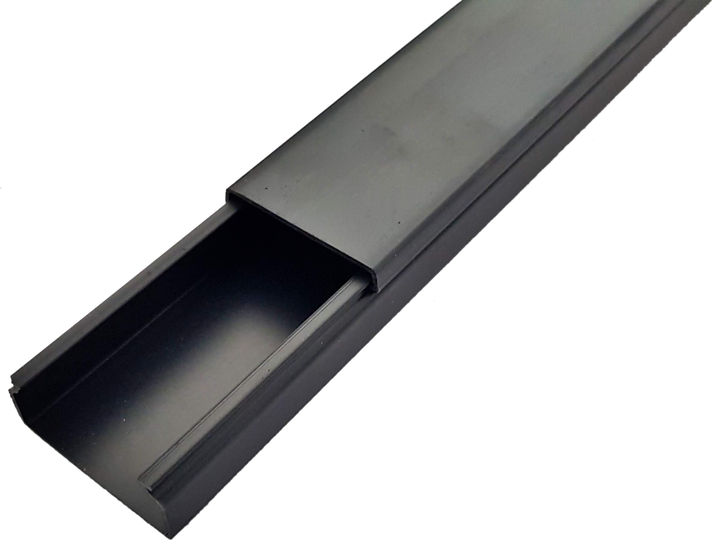 GOLDKABEL Profi Design Alu Kabelkanal , Schwarz, neu, Länge 1