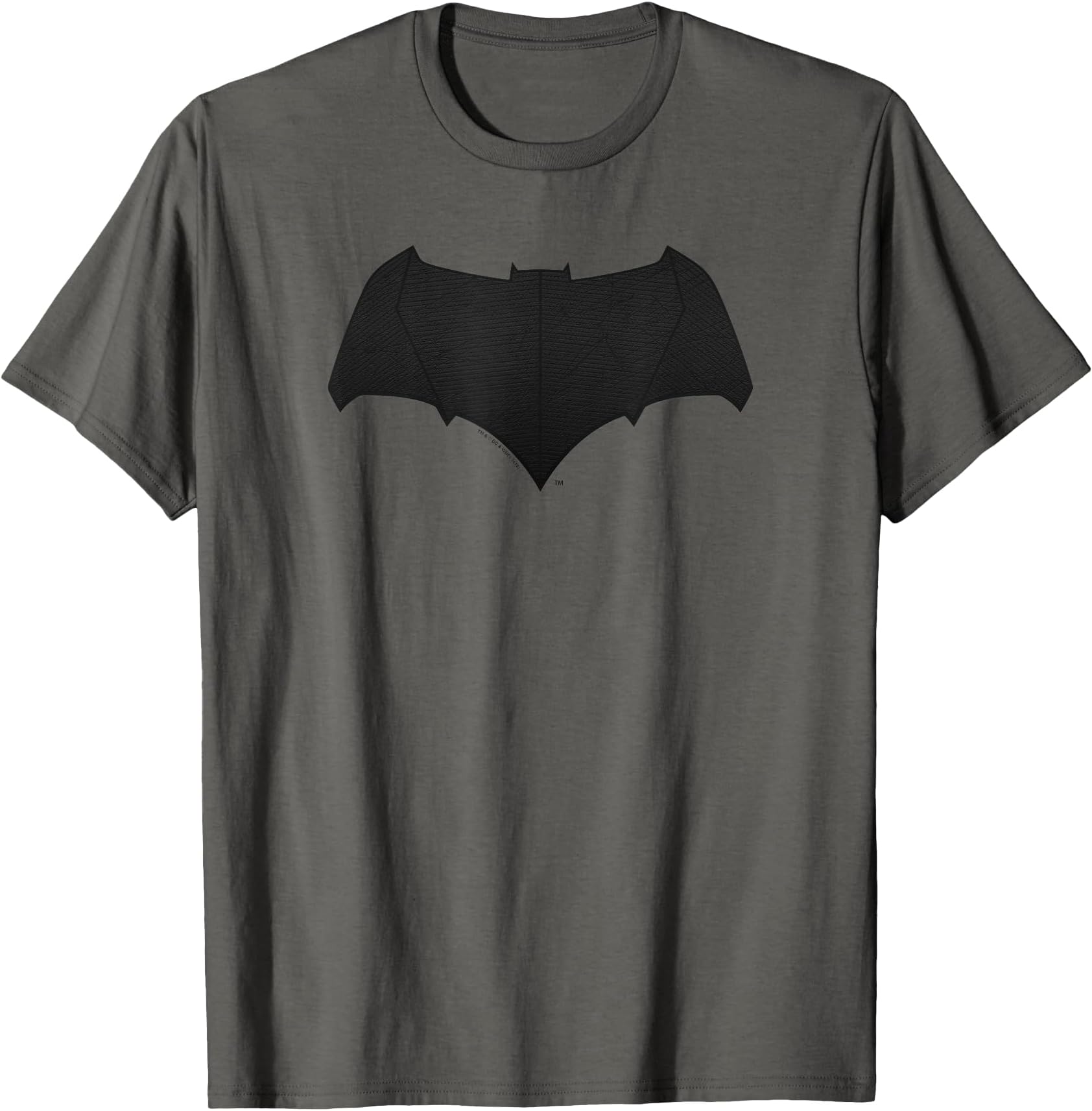 v Superman Bat Symbol Black T-Shirt