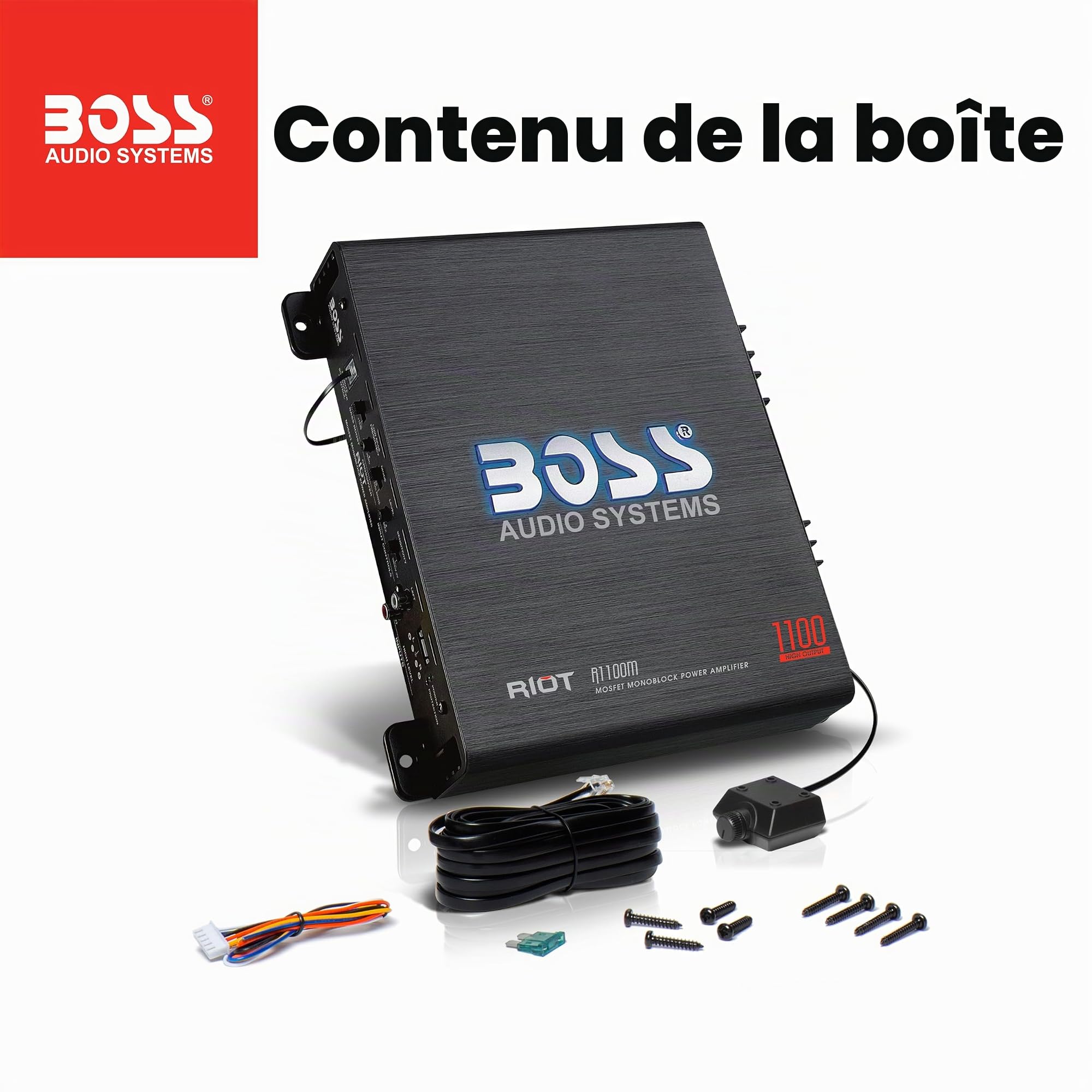 Boss Audio Systems R1100M Caisson de basses Noir