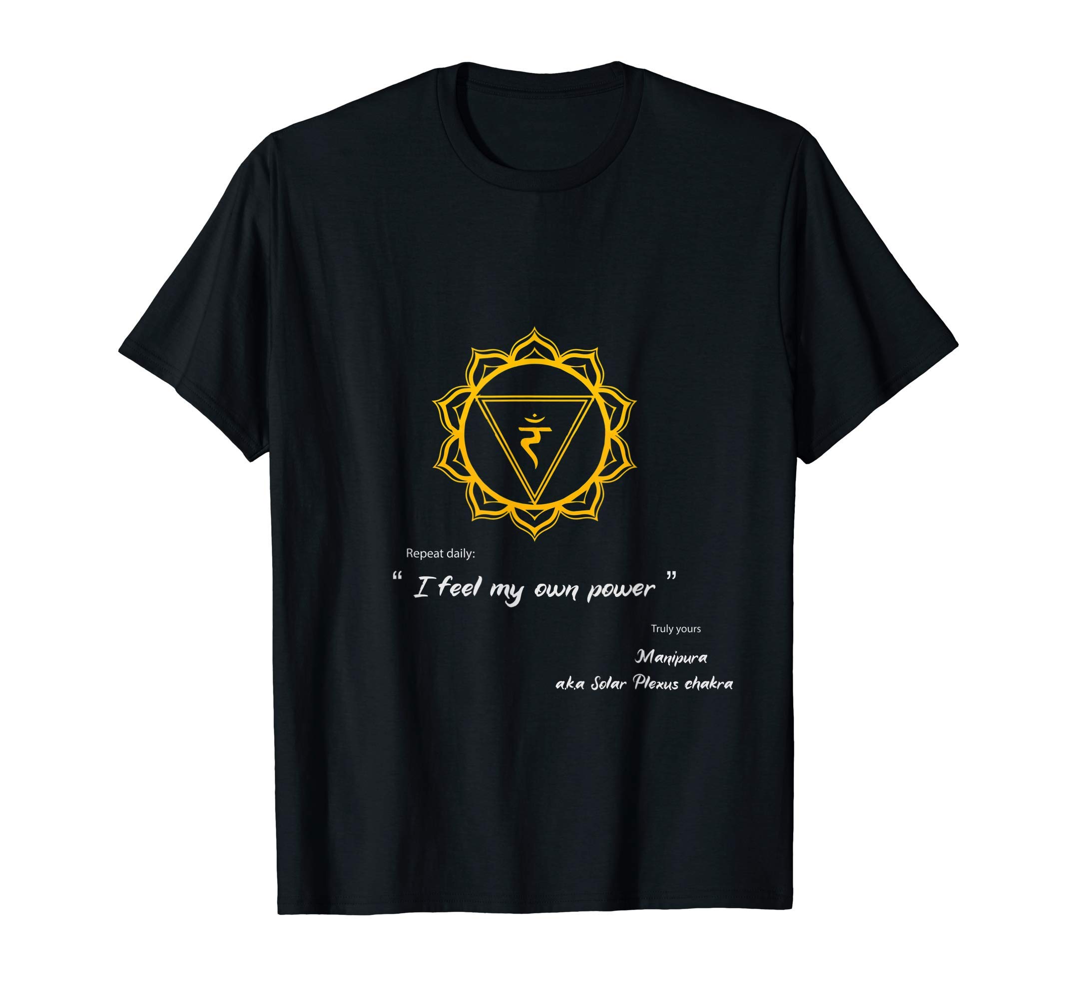 Manipura solar plexus chakra symbol power healing quote T-Shirt