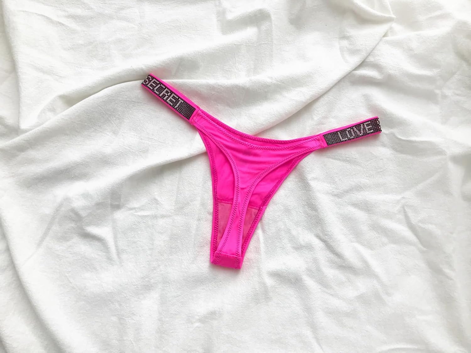 Womens Sexy Rhinestone Thongs Low Waist High Cut Bikini Underwear Hipster T Back Panties - Image 5