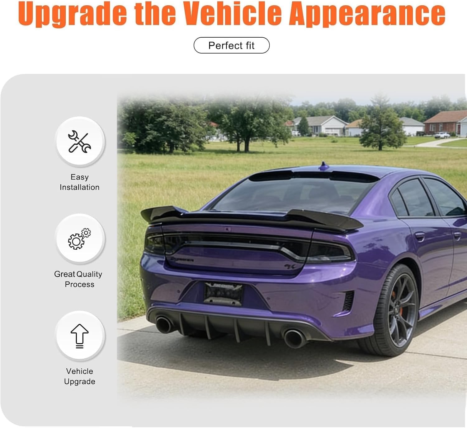 MUTUSAISI Tail Light Covers Guards for Dodge Charger 2015-2023 Accessories