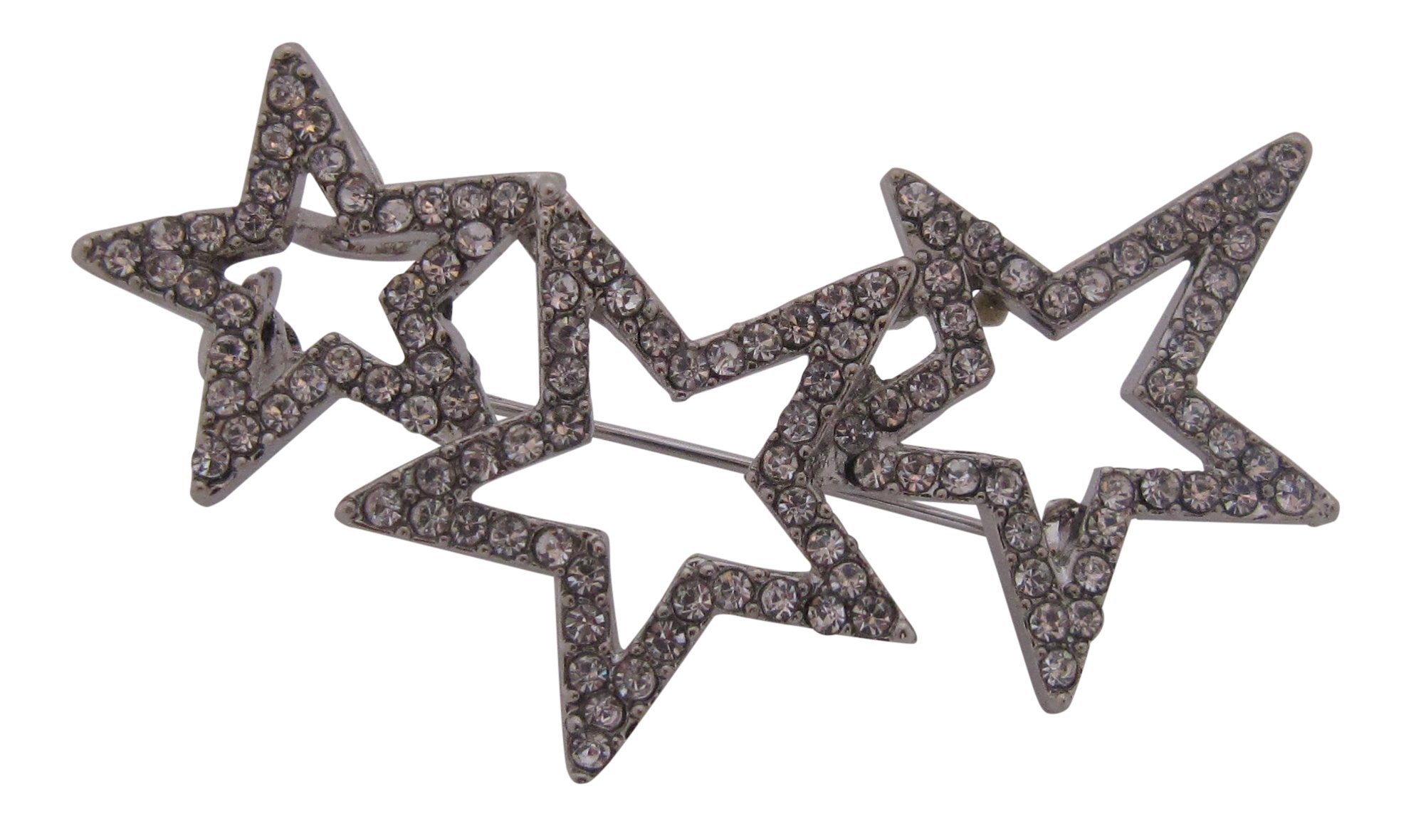 Brooch BoutiqueDiamante Crystal Triple Star Brooch/Lucky Star Brooch Brooch Bouquet