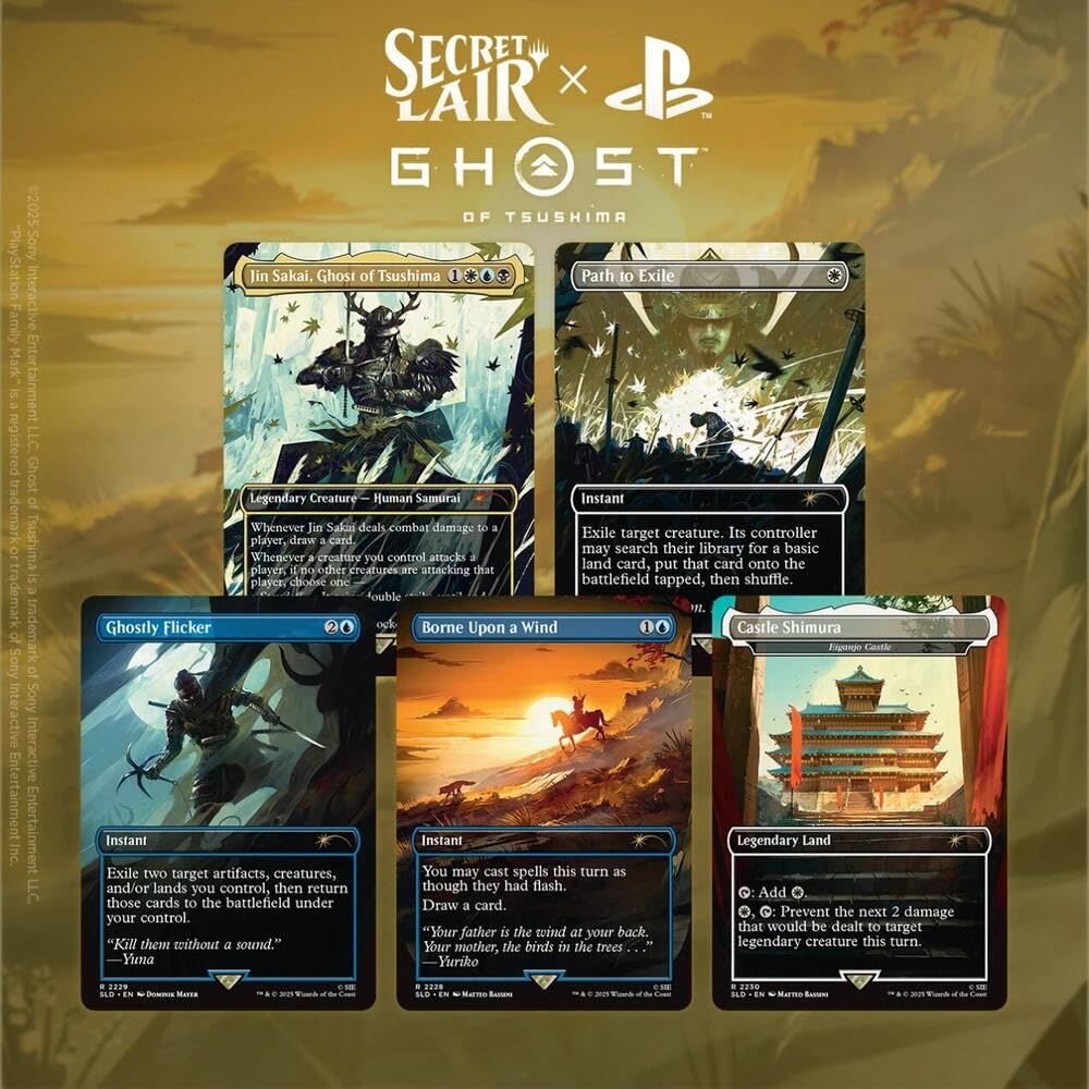 マジック：ザ・ギャザリング Jin Sakai, Ghost of Tsushima non foil Magic the Gathering Secret Lair x Ghost of Tsushima (Non-Foil
