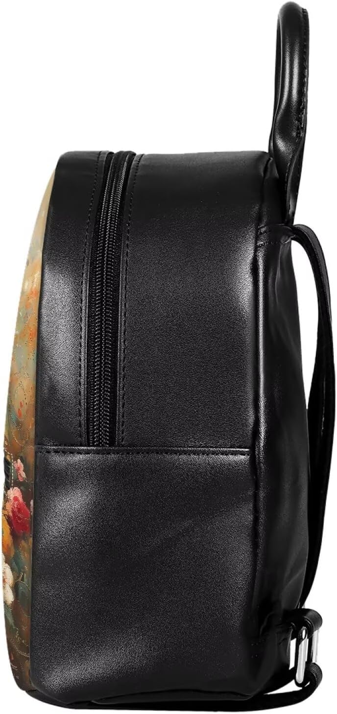 Cozeyat Vintage Peacock Womens Backpack Purse Small Size Leather Teens Cute Casual School Bookbag Ladies Fashion Shoulder Handbag Tote Satchel Casual Travel Daypack Shopping Bag