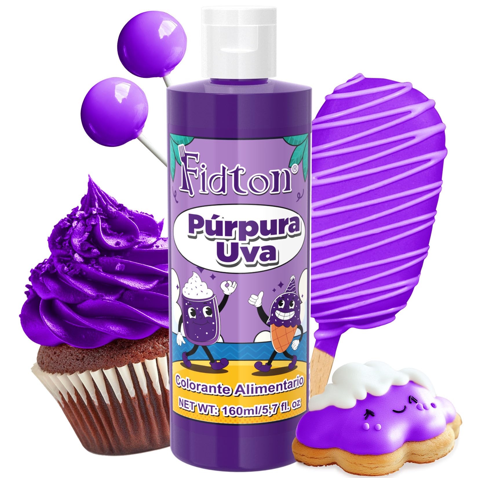Colorante Alimentario 160ml - Gran Capacidad Colorantes Alimentarios Reposteria Altamente Concentrado para Decoración de Pasteles, Colorante Alimenticio para Fondant Colores, Macarrone, Donuts - Rojo — view 13