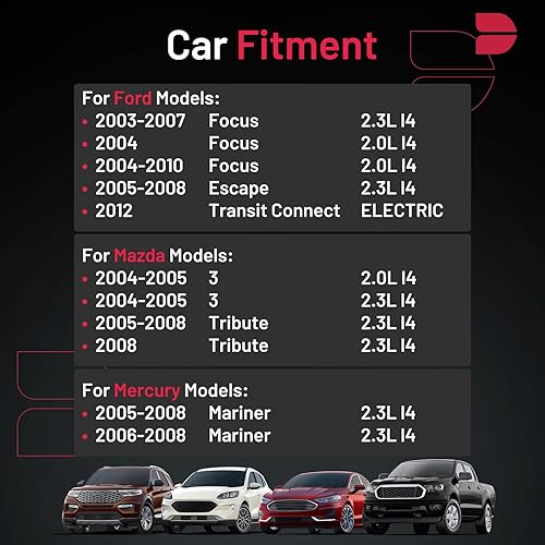Miniatura 4 de BDFHYK Juego de 4 bujías de iridio compatibles con Ford Focus Escape Transit Connect, Mazda 3 Tribute, Mercury Mariner, 2.0L 2.3L ELECTRIC L4,