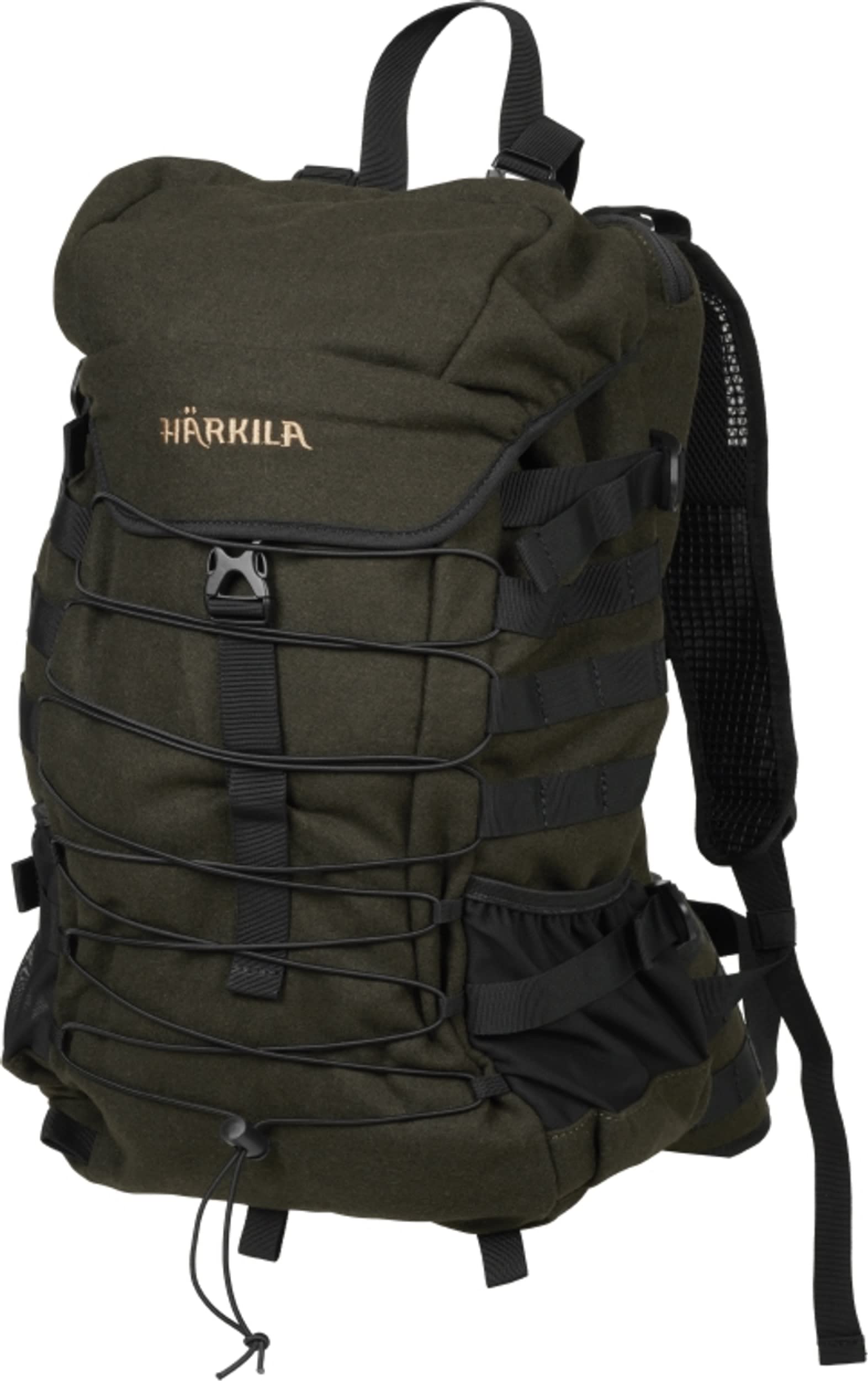 Härkila Metso 2.0 Mochila verde | Mochila de caza silenciosa de 36 litros con compartimento extraíble para rifle | Mochila ligera para la caza, verde, 36 litro