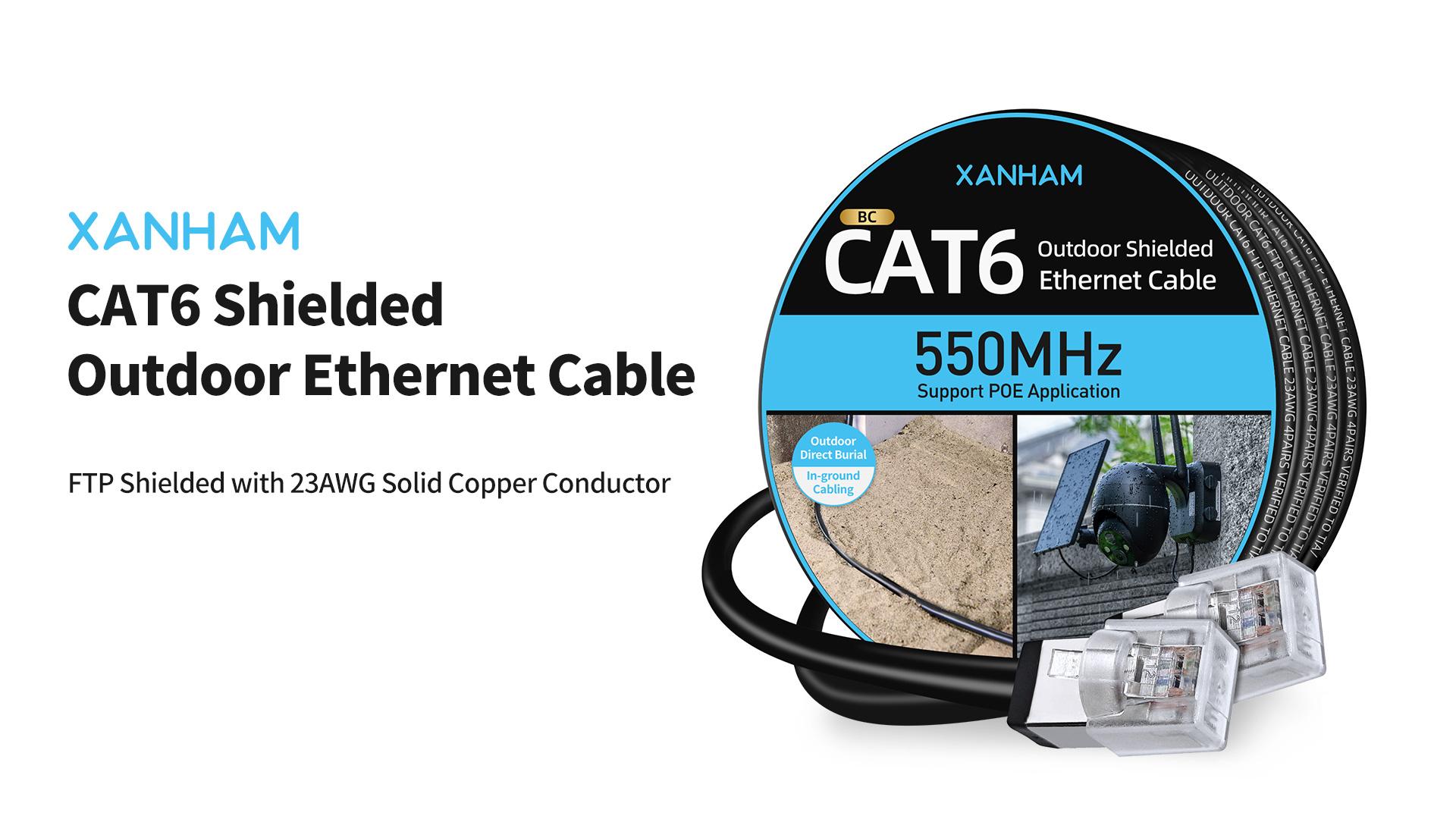 Amazon.com: XANHAM Cat6 Shielded Outdoor Ethernet Cable 15 Feet