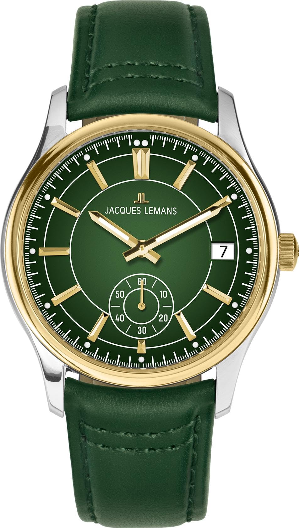 JACQUES LEMANS Herrenuhr Derby Grün/Zweifarbig 1-2197D