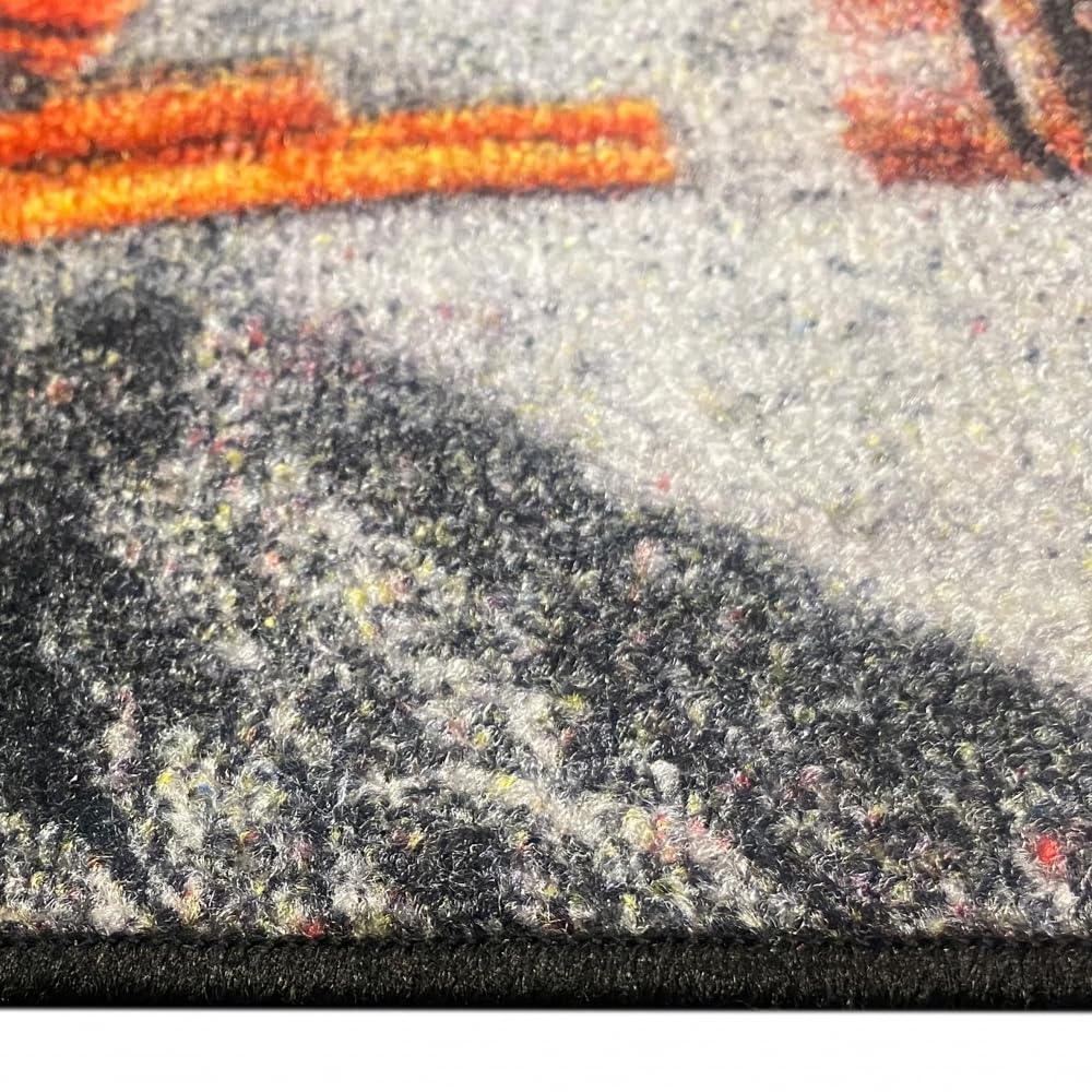 Teppich-Traum Tapis de Cuisine avec Dos en Gel antidérapant avec cuillères de Cuisine et épices colorées, 80 x 150 cm