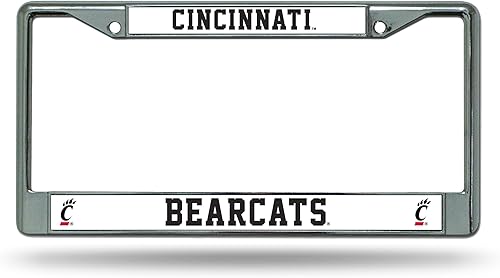 Miniatura 36 de Rico Industries NCAA Premium 12" x 6" Chrome Frame with Plastic Inserts - Car/Truck/SUV Automobile Accessory